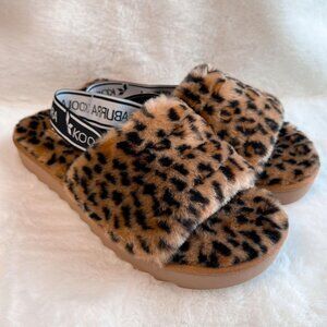 Koolaburra By UGG Women's Fuzz'n II Cheetah Slipper Sandals